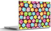 Laptop sticker - 14 inch - Meisjes - Bloem - Patronen - Girl - Kids - Kinderen - 32x5x23x5cm - Laptopstickers - Laptop skin - Cover