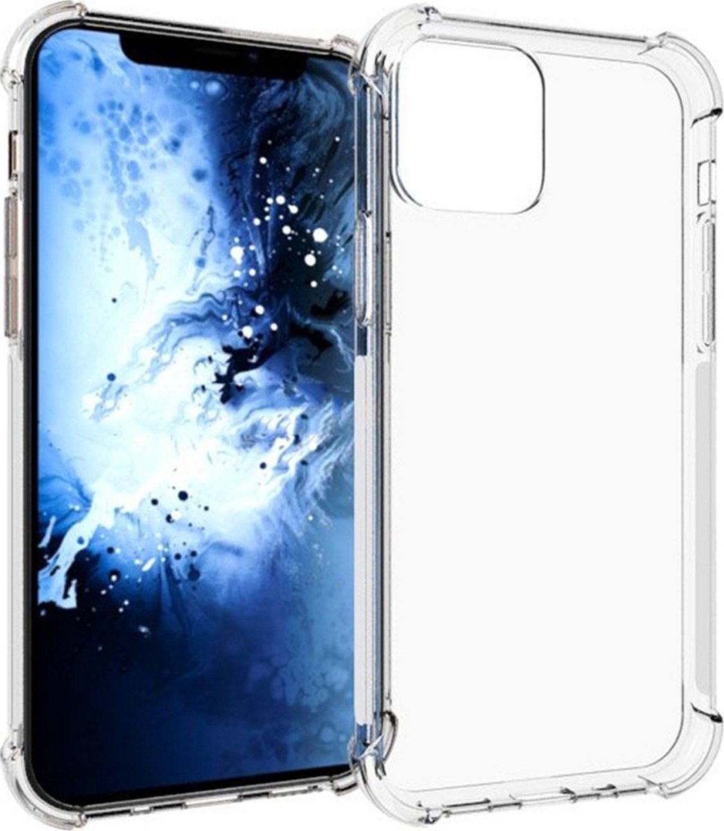Mobigear Doorzichtig Hoesje geschikt voor Apple iPhone 12 Mini Telefoonhoesje Flexibel TPU | Mobigear Cushion Backcover Shockproof | Doorzichtig Telefoonhoesje iPhone 12 Mini | Schokbestendig iPhone 12 Mini Telefoonhoesje | Anti Shock Proof -