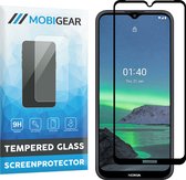 Mobigear Screenprotector geschikt voor Nokia 1.4 Glazen | Mobigear Premium Screenprotector - Case Friendly - Zwart