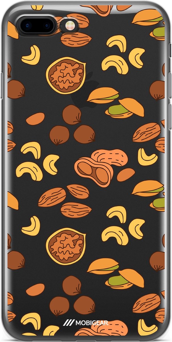 Apple iPhone 8 Plus Hoesje - Mobigear Design - Serie - TPU Backcover - Nuts - Hoesje Geschikt Voor Apple iPhone 8 Plus