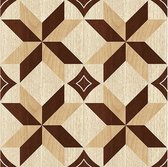 tegelstickers Wood Tiles 40x40cm bruin 3 stuks