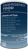 Trek'n Eat Emergency Food - Zalm pesto met pasta in blik - 3 porties - 15 jr houdbaar - Noodpakket - Noodrantsoen - Vriesdroogmaaltijd - Rantsoen - Outdoormaaltijd - Survival food