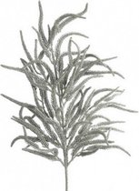 kunstplant Sequoia 23 x 70 cm kunstzijde zilver