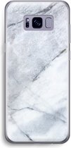 Case Company® - Samsung Galaxy S8 hoesje - Witte marmer - Soft Cover Telefoonhoesje - Bescherming aan alle Kanten en Schermrand