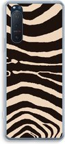 Case Company® - Sony Xperia 5 II hoesje - Arizona Zebra - Soft Cover Telefoonhoesje - Bescherming aan alle Kanten en Schermrand