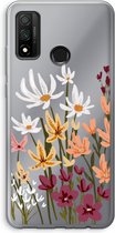 Case Company® - Huawei P Smart (2020) hoesje - Painted wildflowers - Soft Cover Telefoonhoesje - Bescherming aan alle Kanten en Schermrand