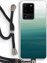 Case Company® - Samsung Galaxy S20 Ultra hoesje met Koord - Ocean - Telefoonhoesje met Zwart Koord - Bescherming aan alle Kanten en Over de Schermrand