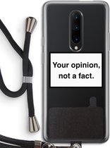 Case Company® - OnePlus 7 Pro hoesje met Koord - Your opinion - Telefoonhoesje met Zwart Koord - Bescherming aan alle Kanten en Over de Schermrand