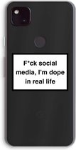 Case Company® - Google Pixel 4a 5G hoesje - I'm dope - Soft Cover Telefoonhoesje - Bescherming aan alle Kanten en Schermrand