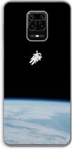Case Company® - Xiaomi Redmi Note 9 Pro hoesje - Alone in Space - Soft Cover Telefoonhoesje - Bescherming aan alle Kanten en Schermrand