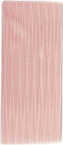luchtbevochtiger Lines 17,7 cm keramiek roze 2-delig