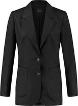 TAIFUN Dames Getailleerde blazer van lyocell en linnen