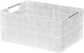 opbergmand Toronto 30 x 20 x 12 cm nylon wit M