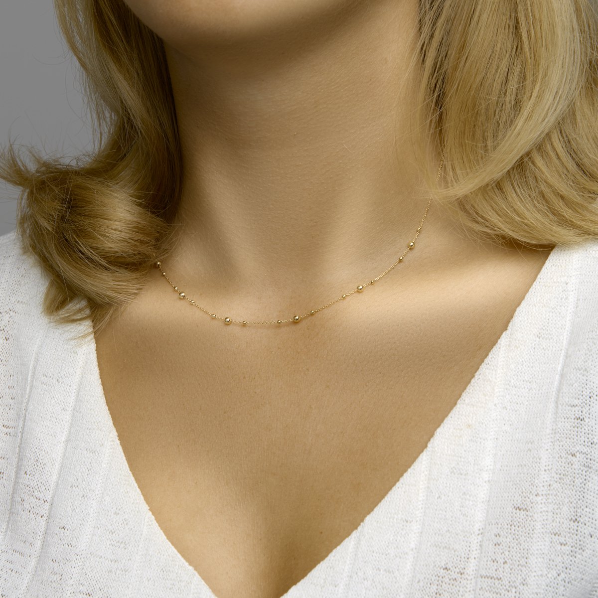 Collier Bolletjes 0,8 Mm 41 + 4 Cm