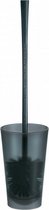 toiletborstel met houder 10,4 x 46 cm zwart
