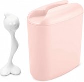 bewaarbox Hot Stuff 500 gram 20 cm zalmroze/wit