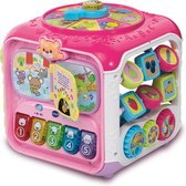 Bol.com VTech Baby Activiteiten Kubus - Educatief Babyspeelgoed - Dieren Cijfers en Kleuren - Cadeau - Van 9 tot 36 Maanden - Roze aanbieding