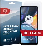 Rosso Screen Protector Ultra Clear Duo Pack Geschikt voor Motorola Moto G22 | TPU Folie | Case Friendly | 2 Stuks