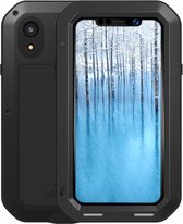 Apple iPhone XR hoes - Love Mei - metalen extreme protection case - zwart - GSM Hoes - Telefoonhoes Geschikt Voor Apple iPhone XR