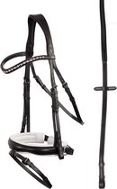 Anky Hoofdstel Anatomical Shape - maat Cob - black/white