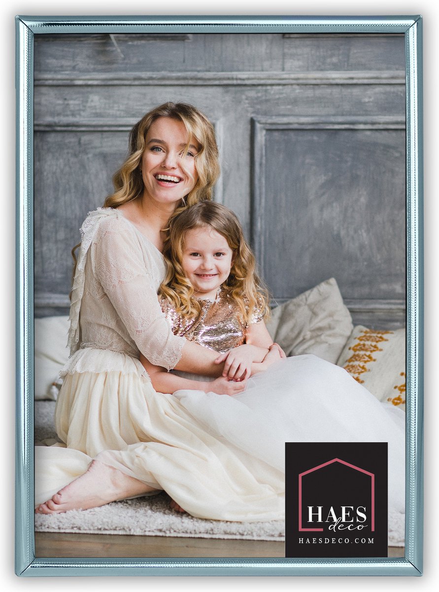 HAES DECO - Verzilverde Fotolijst Monza voor 1 foto van 15x20 cm - VP12620