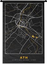 Tapisserie - Tapisserie - Plan de la ville - Ath - Carte - Or - Carte - 90x135 cm - Tapisserie