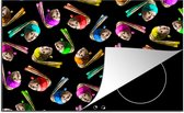 KitchenYeah® Inductie beschermer 81x52 cm - Meisje met de parel - Patronen - Regenboog - Kookplaataccessoires - Afdekplaat voor kookplaat - Inductiebeschermer - Inductiemat - Inductieplaat mat