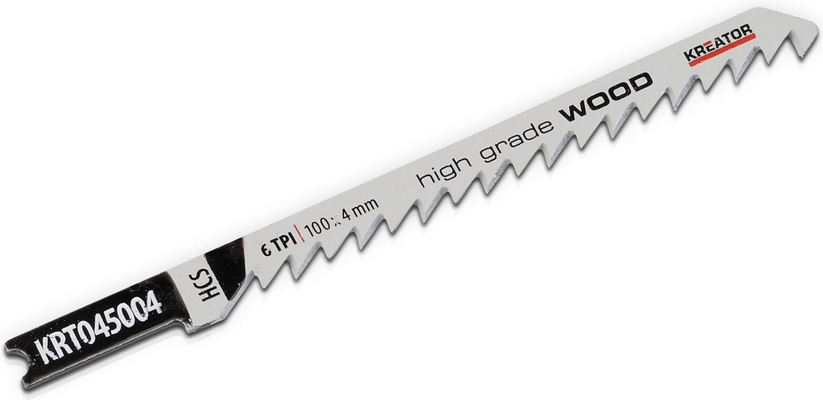 Kreator Decoupeerzaagblad KRT045004 - Wip High Grade - Hout - 100 mm - 6 TPI - 2 stuks