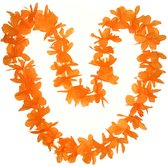 Hawaii krans oranje 24 stuks