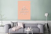 Poster Quotes - Baby - Little princess - Spreuken - Kids - Kinderen- Meiden - 80x120 cm - Poster Babykamer