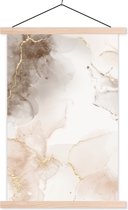 Affiche scolaire - Marbre - Or - Ligne - 60x90 cm - Lattes vierges