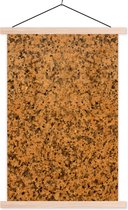 Porte-affiche avec affiche - Affiche scolaire - Oranje - Zwart - Granit - Pierres - 40x60 cm - Lattes transparentes
