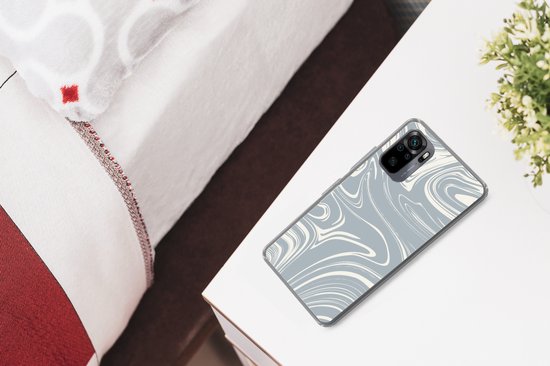 Coque Xiaomi Redmi Note 10 Pro - Imprimé Marbre - Jaune - Motifs - Coque en Siliconen -