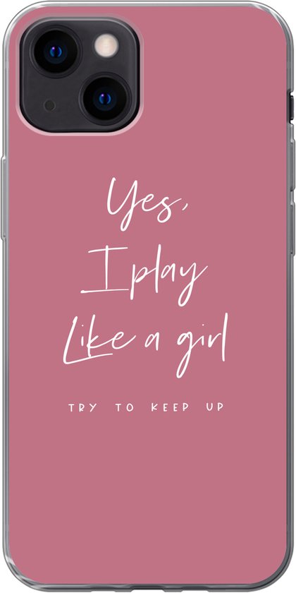 Coque iPhone 13 mini - Proverbes - Meiden - Rose - Sport - Coque de téléphone en Siliconen