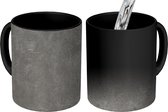 Magische Mok - Foto op Warmte Mok - Beton - Grijs - Industrieel - 350 ML - Uitdeelcadeautjes