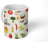 Mok - Koffiemok - Tekst - You are the best chef - Koken - Eten - Kok - Keuken - Hobby - Spreuken - Mokken - 350 ML - Beker - Koffiemokken - Theemok - Mok met tekst - Vaderdag cadeau - Geschenk - Cadeautje voor hem - Tip - Mannen