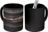 Magische Mok - Foto op Warmte Mokken - Koffiemok - Plank - Hardhout - Design - Magic Mok - Beker - 350 ML - Theemok