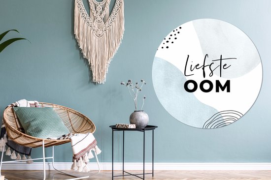 Wall Circle - Wall Circle Indoor - Citation - Tonton - Amour - ⌀ 150 cm - Décoration murale - Peintures Ronds