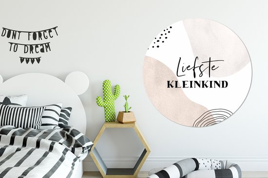 Wall Circle - Wall Circle Indoor - Citation - Enfants - Famille - ⌀ 150 cm - Décoration murale - Peintures Ronds