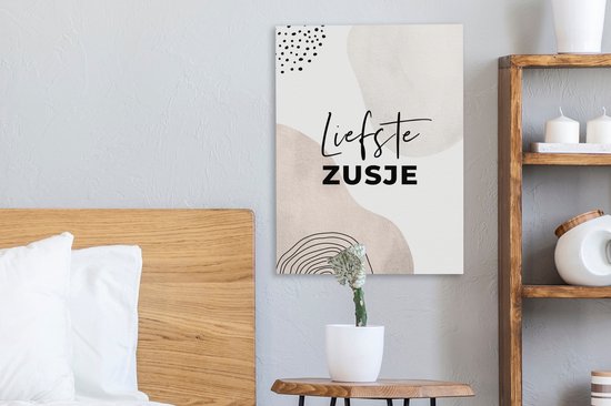 Toile Peinture Proverbes - Soeur - Soeur - 30x40 cm - Décoration murale