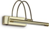 Ideal Lux Bow - Wandlamp Modern - Messing - H:18cm  - Universeel - Voor Binnen - Metaal - Wandlampen - Slaapkamer - Woonkamer