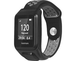 Bracelet sport Strap-it TomTom Runner 3 - noir/gris