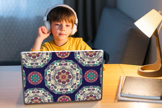 Sticker ordinateur portable - 14 pouces - Bohème - Mandala - Motifs