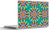 Laptop sticker - 10.1 inch - Patronen - Abstract - Groen - 25x18cm - Laptopstickers - Laptop skin - Cover