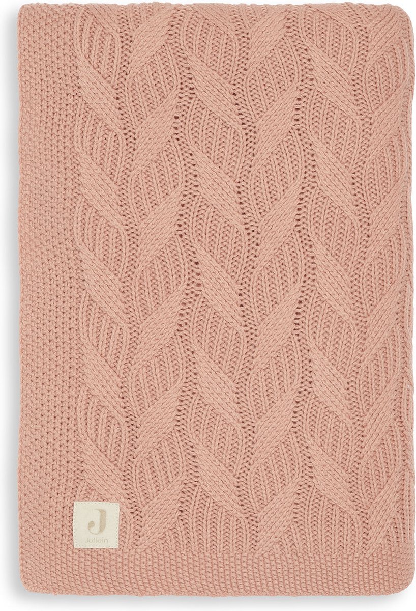 Jollein Deken Wieg 75x100cm Spring Knit - Rosewood Jollein Deken Wieg 75x100cm Spring Knit - Rosewood
