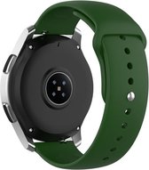 Strap-it Smartwatch strap 20mm - bracelet de montre sport adapté pour Samsung Galaxy Watch 42mm / Galaxy Watch 3 41mm / Galaxy Watch Active2 40 & 44mm / Galaxy Watch 4 & 4 Classic - Amazfit Bip / GTS - Polar Ignite / Unite - Vert armée
