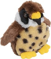Pluche kleine Slechtvalk knuffel van 13 cm - Kinderen speelgoed - Dieren knuffels cadeau - roofvogels