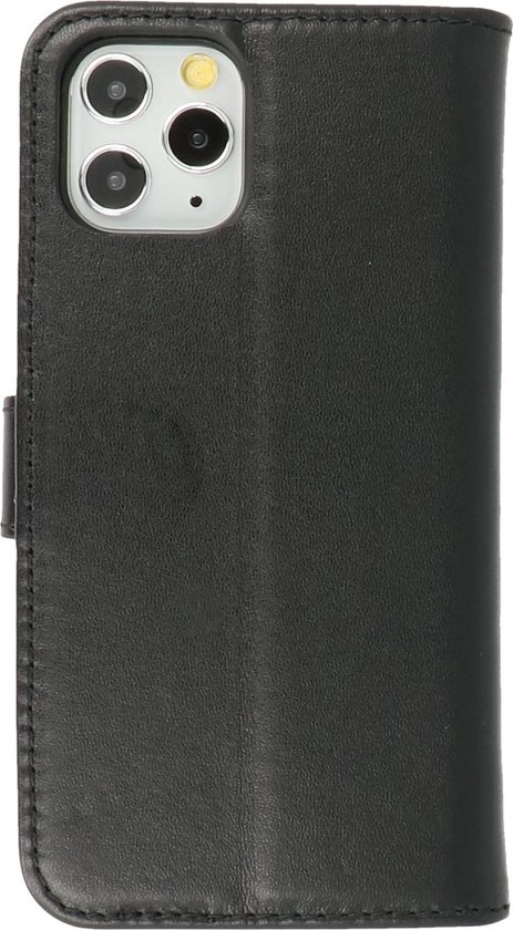 Giuliano - Étui pour iPhone 11 Pro Max - Étui pour téléphone BookCase en cuir - Zwart