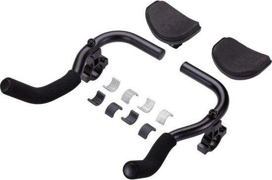 BBB Cycling Opzetstuur Racefiets - Aluminium Ligstuur - Verstelbaar Opzetstuur met Armsteun - Tijdritstuur - Triathlon Stuur - Compatibel met 22.2, 25.4 of 31.8mm Fietsstuur - AeroComfort BHB-59 van BBB Cycling — afbeelding 5