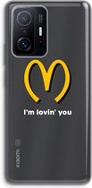 Case Company® - Xiaomi 11T hoesje - I'm lovin' you - Soft Cover Telefoonhoesje - Bescherming aan alle Kanten en Schermrand